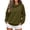 Army Green, variant on Dgankt Women's Asymmetric Button Collar Pullover Sweatshirt Long Sleeve Drop Shoulder with Side Pockets