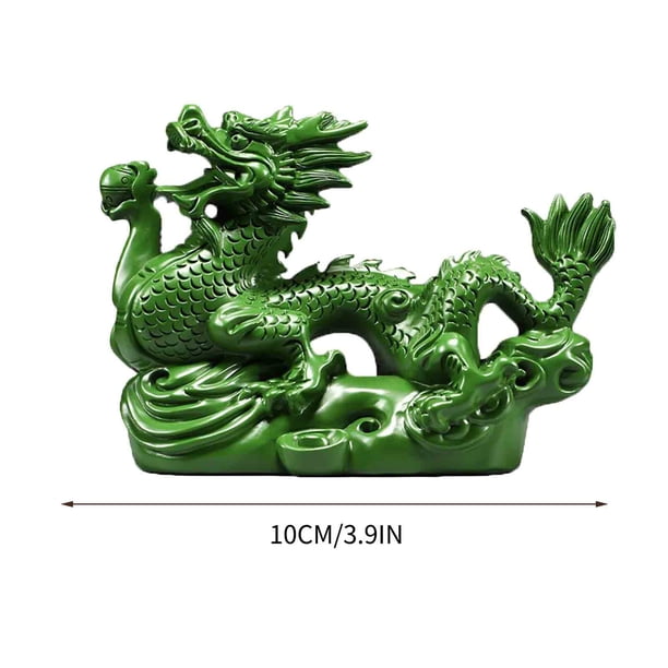 Año Nuevo Chino,Estatua de Ornamento de Madera de Escritorio para Regalo de Recuerdo de Bendición de 2024,Compacto Resistente Decorativo para Escritorio de Oficina en el Hogar,Decoración de Año Nuevo