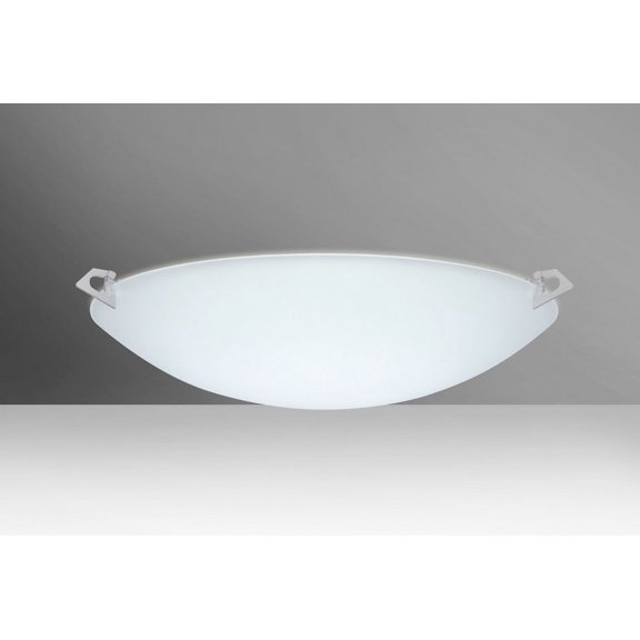 841925-LED-SN-Besa Lighting-Sonya 20-Three Light Flush Mount-20.88 Inches Wide by 5.63 Inches High-Satin Nickel Finish-Satin Frost Glass Color-LED