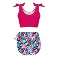 thumbnail image 6 of Fnooota Swim Suits for Women 2025, Beach 2 Piece High Waisted Swim Tops with Boyshorts Multicolor Size S-2XL, 6 of 6