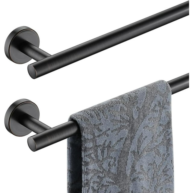 Double Towel Bar Matte Stainless Steel Bath Towel Rack for Bathroom Towel Holder Wall Mount Total Length TBLPB