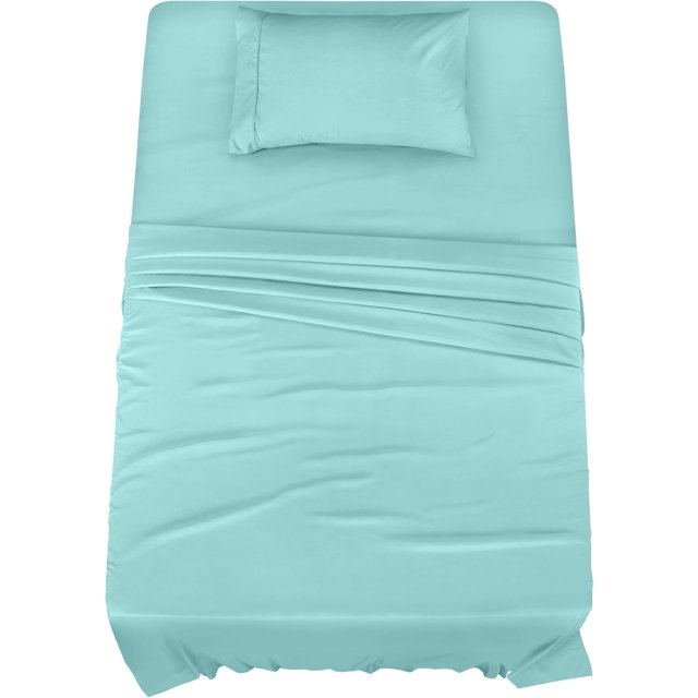 King Bed Sheet Set Piece Bedding Soft Brushed Microfiber Fabric Shrinkage & Fade Easy Care ()
