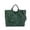 Dark Green, variant on Corduroy Tote With Embroidered Letter Design Casual Shoulder Handbag For Daily Use