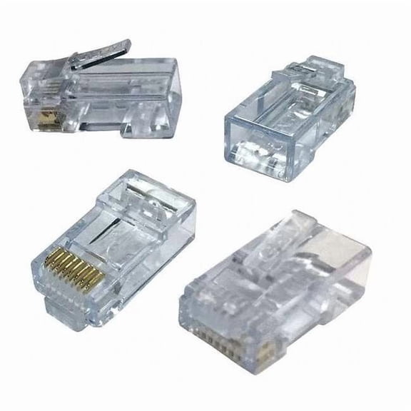 Triplett Pass Thru Modular Plug,RJ45 Type,PK100 CAT6-HSPJAR