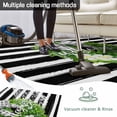 thumbnail image 5 of Flower Wreath Outdoor Rug for Patio/Deck/Porch, Non-Slip Large Area Rug 5 x 7 Ft, Farmhouses Bow-Knot Black Stripes Indoor Outdoor Rugs Washable Area Rugs, Reversible Camping Rug Carpet Runner, 5 of 8