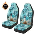 thumbnail image 4 of Uorisanigo Car Seat Covers for Front Seats, 2-Pack Ocean Turtle Front Seat Cover Set Universal Fits Most Cars Trucks Vans SUVs, Sideless Design for Easy Installation, 4 of 7