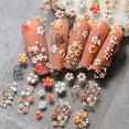thumbnail image 4 of 5D Embossed Nail Art Stickers, 3D Floral Self-Adhesive Nail Decals, DIY Spring Nail Decoration for Women, 4 of 9