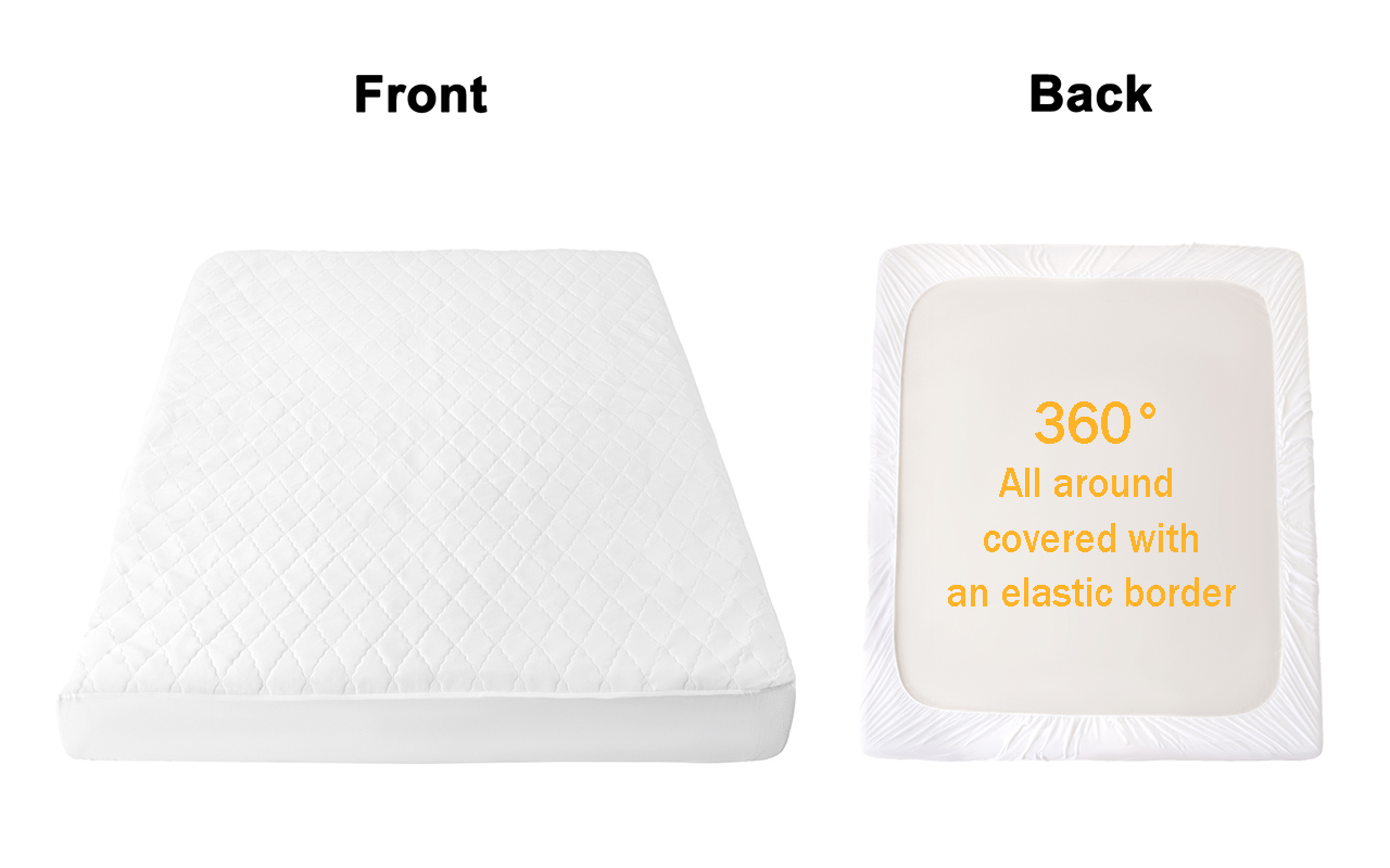 MAINSTAYS WATERPROOF MATTRESS PAD, KING 76 IN X 80 IN