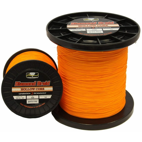 Diamond Braid Gen 3 Hollow Core Braided Line (600 yd Spools)