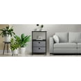 thumbnail image 2 of Sorbus 2 Drawers Table Dresser - Black, 2 of 9