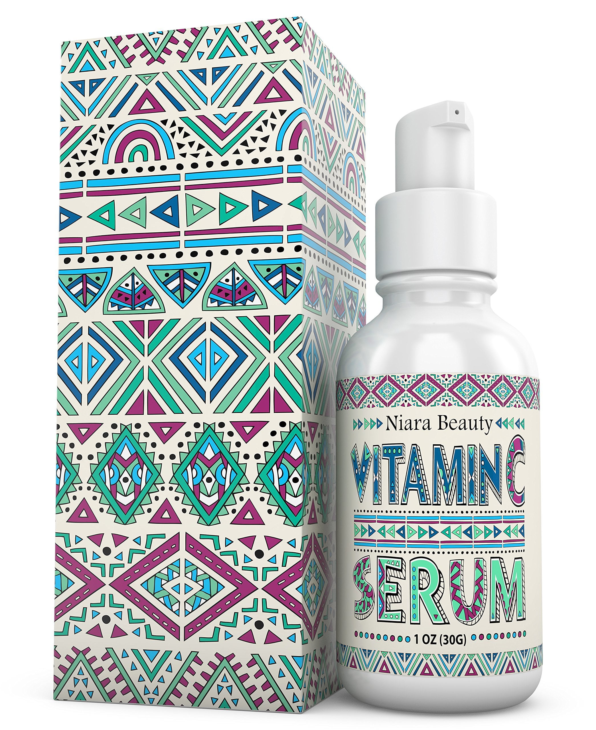 vitamin c serum with hyaluronic acid for face and eyes