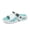 White and Blue, variant on Men's Adjustable Strap Open‑Toe Slide Sandals, EVA Upper And EVA Outsole Chunky Contoured Footbed Lightweight Footwear For Summer Indoor And Outdoor Use