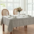 thumbnail image 2 of Caiden Elegance Damask Tablecloth - 52" x 70" - Silver - Elrene Home Fashions, 2 of 5