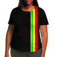 thumbnail image 1 of Simua Hauts Grande Taille pour Femmes Tunique Manches Courtes Col Rond Chemises Blouse Décontractée Douce Taille L-5TG, 1 of 5