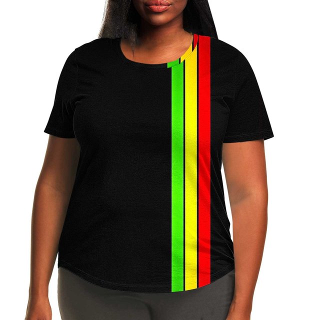 Simua Hauts Grande Taille pour Femmes Tunique Manches Courtes Col Rond Chemises Blouse Décontractée Douce Taille L-5TG