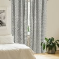 thumbnail image 2 of Ambesonne Geometric Window Curtains, Maze-Like Symmetric Lines, Each 28" W x 63" L, Dark Grey and Eggshell, 2 of 4