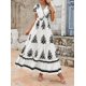 thumbnail image 4 of Vestido largo PRETTYGARDEN para mujer, verano 2025, cuello en V, estampado floral, 4 of 8