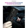 thumbnail image 2 of [PST] Samsung Galaxy Z Fold 5 5G Ring Case, Anti-Drop Hybrid Magnetic Hard Kickstand Case Cover with Ring Stand, 2 of 3