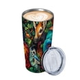 thumbnail image 2 of JRXY 20oz Car Tumbler with Straw Wild Animal Pattern 20oz, 2 of 7