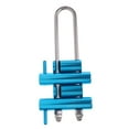 thumbnail image 4 of Advancent Escalada en roca Rack Descender Rappelling Montañismo al aire libre 4 Bar Caving Stop Belay Device Aleación de aluminio Profesional carpas Azul, 4 of 6
