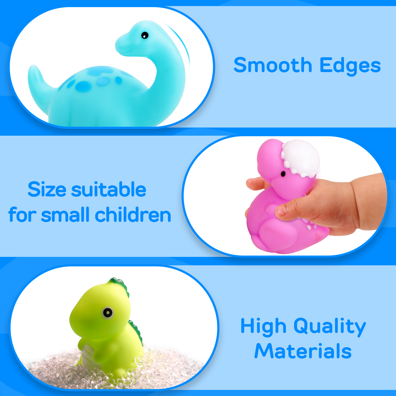 Toy Life 6-Piece Dinosaur Light Up Bath Toys photo 2