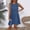 Navy, variant on Rvasteizo Women Tank Dress Sleeveless Ruffle Zip Up Loose Knee Length Dress