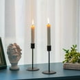thumbnail image 3 of Candlestick Holders Taper Candle Holders, 2 Pcs Metal Candle Stick Holders Set, Black Matte Candlestick Holders Set Table Decorative Modern Candle Holders for Tapered Candles, 3 of 7