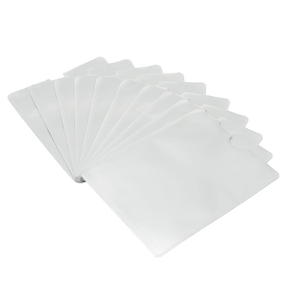 Uxcell Anti-Theft Identity Protector RFID Blocking Passport Sleeves, White, 10Pack