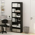 thumbnail image 3 of Pemberly Row Free Standing 6-Tier Open Storage Bookcase in Espresso, 3 of 6