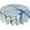 -, variant on Marble Tablecloth Round 60 Inches Farmhouse Silver and Blue Round Tablecloth Polyester Washable Marble Table Cloth Table Cover for Kitchen Dining Room Picnic Patio Party