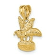 thumbnail image 5 of FB Jewels 14K Yellow Gold 3-Dimensional Honey Bee Pendant, 5 of 5