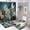 style-553, variant on 4 Pcs Shower Curtain Set Dragonfly Haze with Rugs Toilet Lid Cover And Bath Mat Retro Insect Dragonflies Flower Shower Curtain with 12 Hooks for Bathroom Decor 72inch X 72inch