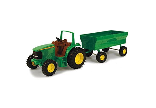 Ertl John Deere Tough Green Tractor Sandbox Plastic Toy Die Cast Hood Child for sale online 