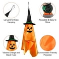 thumbnail image 5 of Halloween Decorations Teqhome 2 Pack 56.3" Hanging Ghosts with Wizard Hat Snicker Scary Face Scary Hanging Pumpkin Wizard Hat Decoration for Window Garden Eave Tree Porch Party 56.3 x12.4 x12.4in, 5 of 9