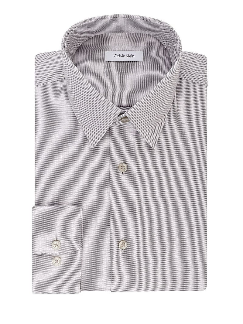 Calvin Klein Mens Dress Shirt Regular Fit Non Iron Stretch Solid - Walmart.com Calvin Klein Mens Dress Shirt Regular Fit Non Iron Stretch Solid - Walmart.com