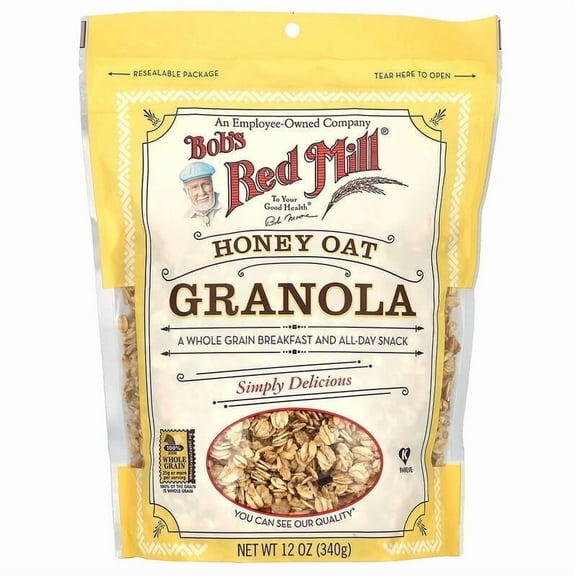 Bob's Red Mill Granola Honey Oat 12 oz Pack of 4
