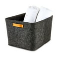 thumbnail image 3 of Mainstays Large Felt Basket, Dark Gray, Set of 2, 3 of 5