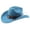 Blue, variant on Western Cowboy Hat With Curved Brim For And Outdoor Travel Riding Country Style Gardening Hats for Men Cowboy