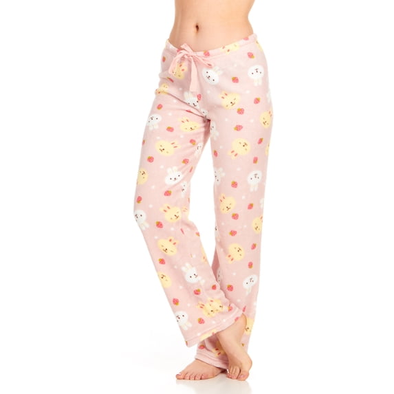 DARESAY Women's Super-Soft Plush Fleece Pajama Bottoms/Printed Lounge Pants