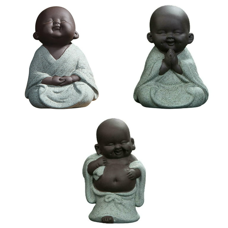 Ceramic Baby Baby Statue Little Figurine Dolls Creative Home Decor Figurines Buddha Crafts Ornaments Buddha Cute C