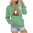thumbnail image 2 of Lilgiuy Tunic Sweatshirt for Women 2023 Fall Long Sleeve Thanksgiving Print Sweatshirt Cute Pumpkin Graphic T Shirts Crewneck Pullover Tops for Home Leisure, 2 of 5