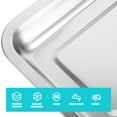 thumbnail image 5 of 3pcs Stainless Steel Cat Litter Box Large Metal Litter Tray Household Metal Litter Pan, 5 of 8
