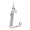 thumbnail image 1 of 925 Sterling Silver Dainty Letter L Initial Name Monogram Necklace Charm Pendant, 1 of 6