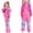 v#1737Pink3631, variant on Kids 80s 90s Retro Windbreaker Set Girls Workout Outfit Track Suit For Girls Fashionable Child O-Neck Cartoon Clothes Sets