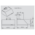 thumbnail image 2 of Bertazzoni 24" Canopy hood - 1 motor - 600 CFM - KU24PRO1X14, 2 of 3