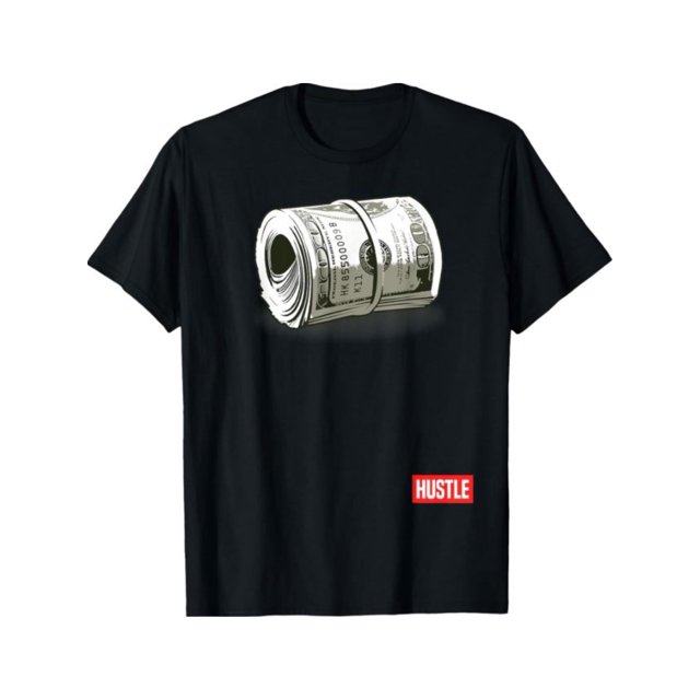Hustle T-shirt, Hundred Dollar Bill, Mo Money by Zany Brainy T-Shirt