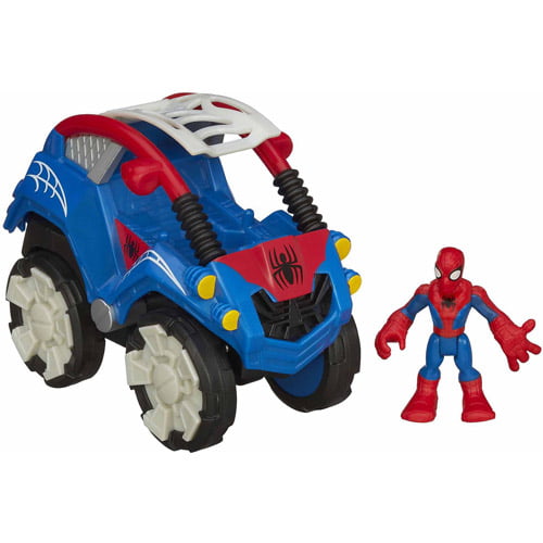 Playskool Heroes Marvel Super Hero Adventures Flip-Out Stunt Buggy Spiderman 
