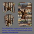 thumbnail image 4 of 4PCS/Set Vintage USA Flag Western Texas Star Shower Curtain set, Primitive Rustic Country Farmhouse Beige Wood Board Patriotic Bathroom Decor, Non-slip Bath Rugs Toilet Carpet, Berry Wreath, 4 of 7