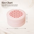 thumbnail image 2 of Fuzoiu Strawberry Print Portable Jewelry Box,Round Mini Leather Travel Jewelry Case,Small Travel Jewelry Organizer,Jewelry Holder for Ring Necklace Earring for Women Girls-Pink, 2 of 7