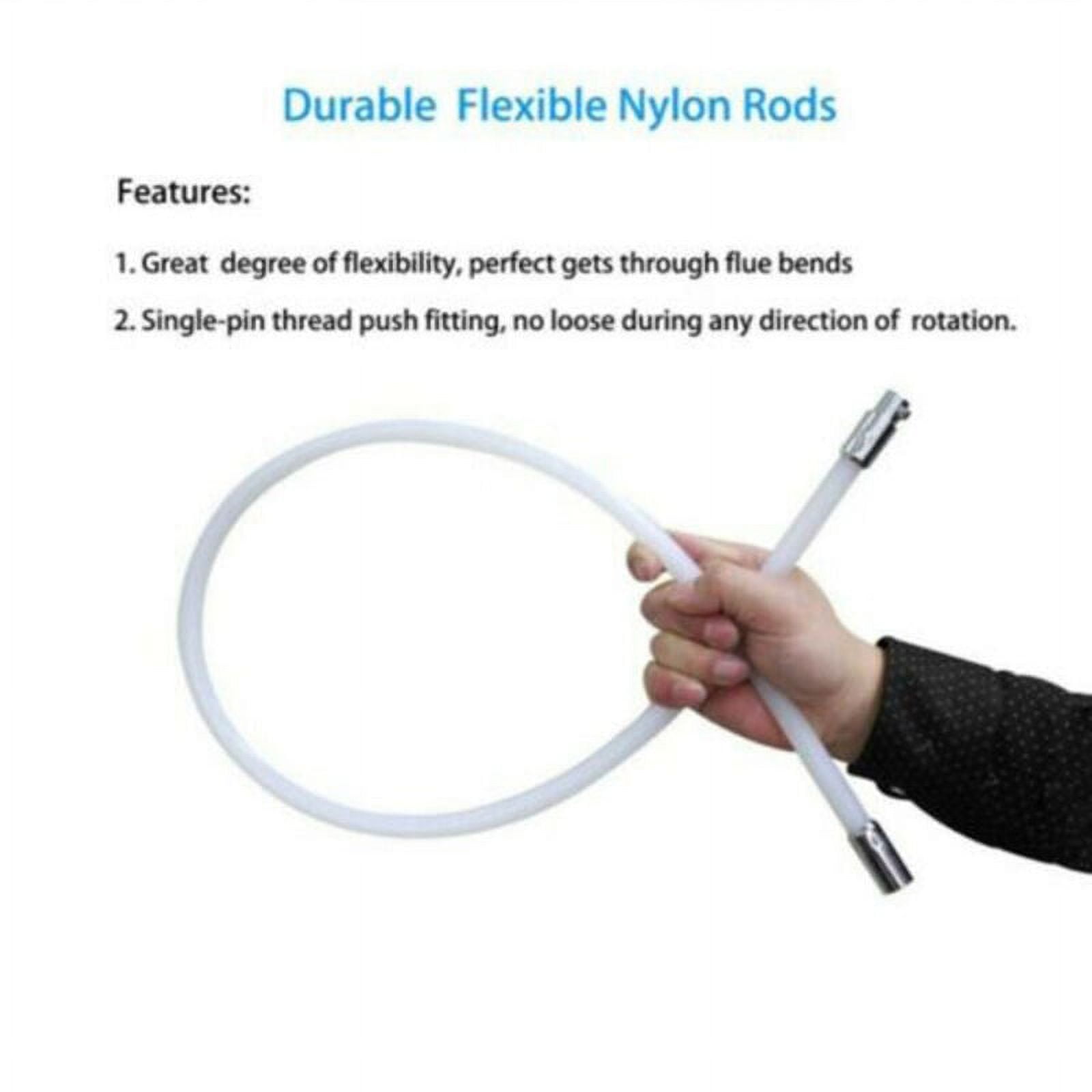 Pipes Brush Kit Chimney Cleaner Kit Flexible Inner Wall Nylon Rods Stoves Sweep Chimney Cleaner Cleaning Tools